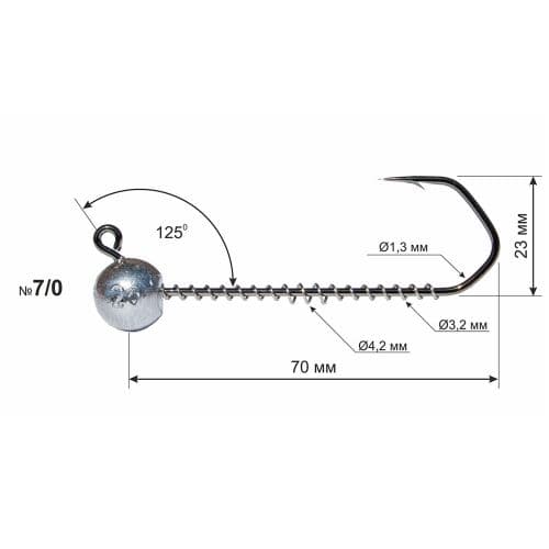 Джиг-головка #7/0