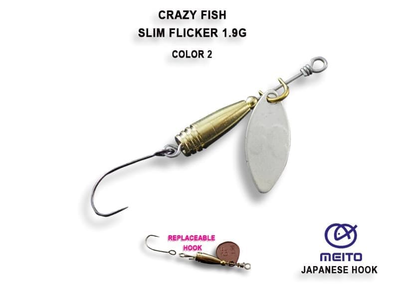 Обертова блешня Slim flicker 1.9 г